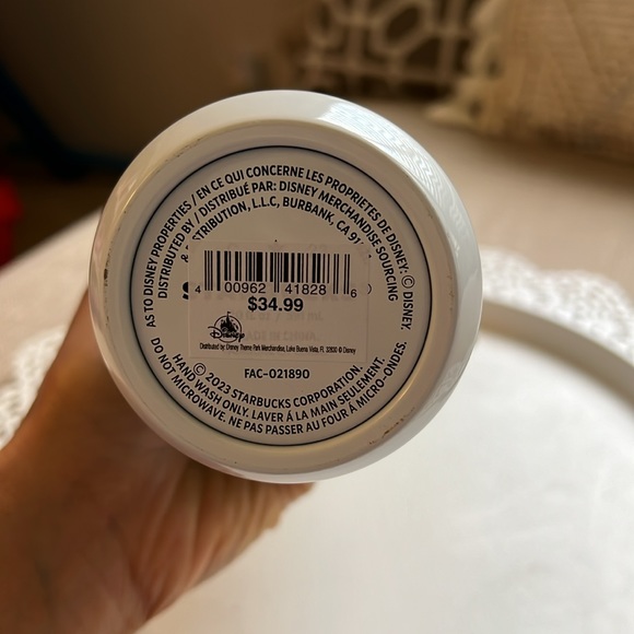 Disney Christmas Starbucks Water Bottle - Picture 3 of 3